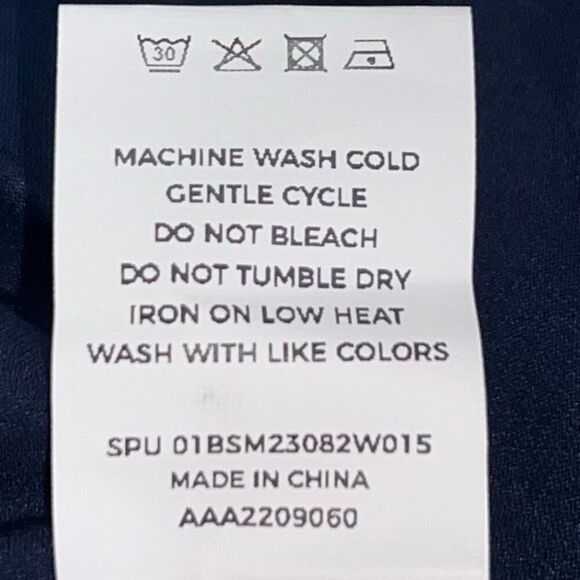 Bloomchic Navy chiffon Tunic With Front Pleating - Picture 13 of 13